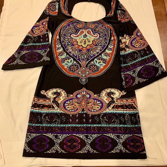 Bailey Blue Boho midi dress. Size M - Picture 2 of 12